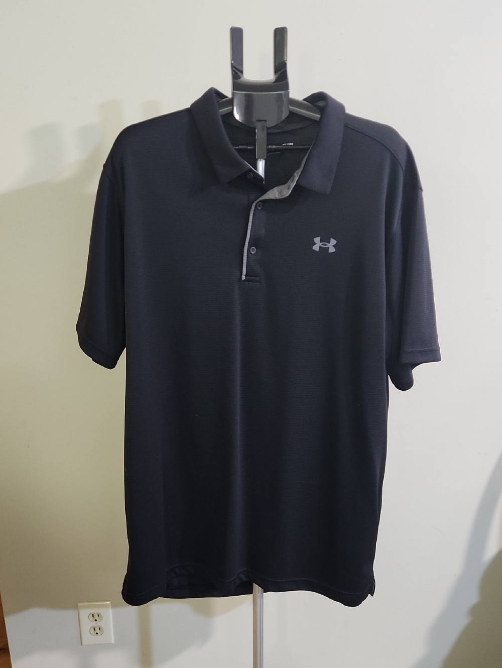 Under Armour Men’s Black Performance Polo. 3XLT.